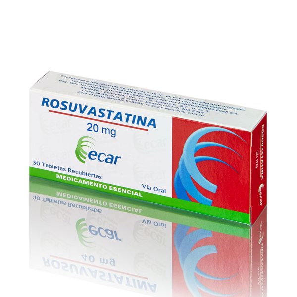 ROSUVASTATINA 20MG 30 TBS ECAR (A)