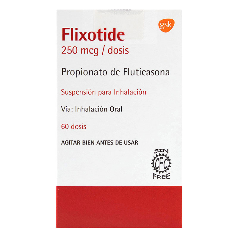 Flixotide Inhalador 250 Mcg 60 Dosis Osp (A(Pae) - Droguería Galerias